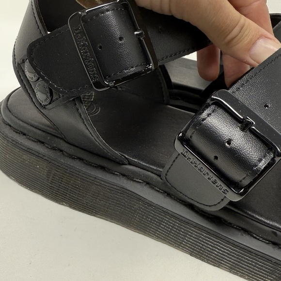 DR. MARTENS Unisex Vegan Gryphon Sandals 45 Men 11 Women 12 Black Faux Leather main image 7